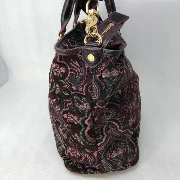 MZ Wallace Lola Bag Large Tapestry Leather Boho - Picture 4 of 15